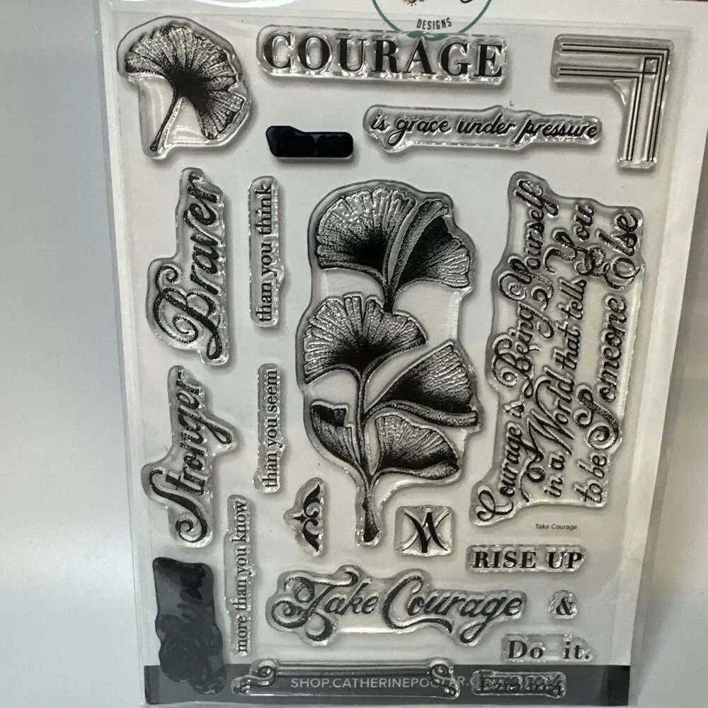 Catherine Pooler Designs ~ TAKE COURAGE ~ Stamp Set with coordinating dies